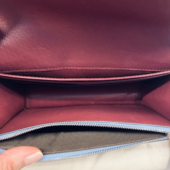 Limited edition - Mulberry small Darley crossbody Light Blue Silver Chain - Picture 8 of 10